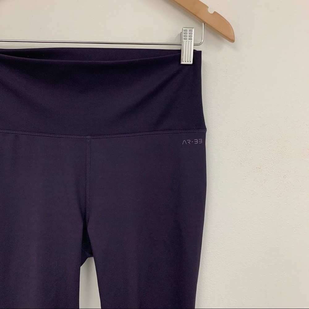 AR-33 Womens Purple High Waist Leggings sz M - Picture 5 of 11